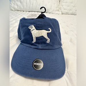 The Black Dog ladies hat - NWT Blue and white